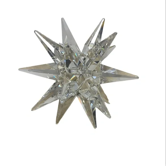 SWAROVSKI Star Candleholder, Golden Shadow Swarovski Large Star Crystal Candle Holder - Swarovski Crystal